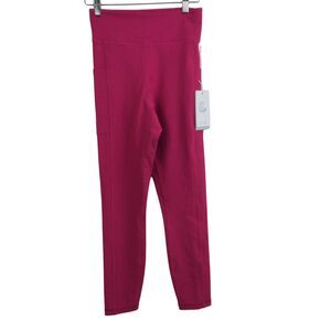 Calme By Johnny Was Endurance High Waist 7/8 Leggings w/ Side Pockets Pink S
